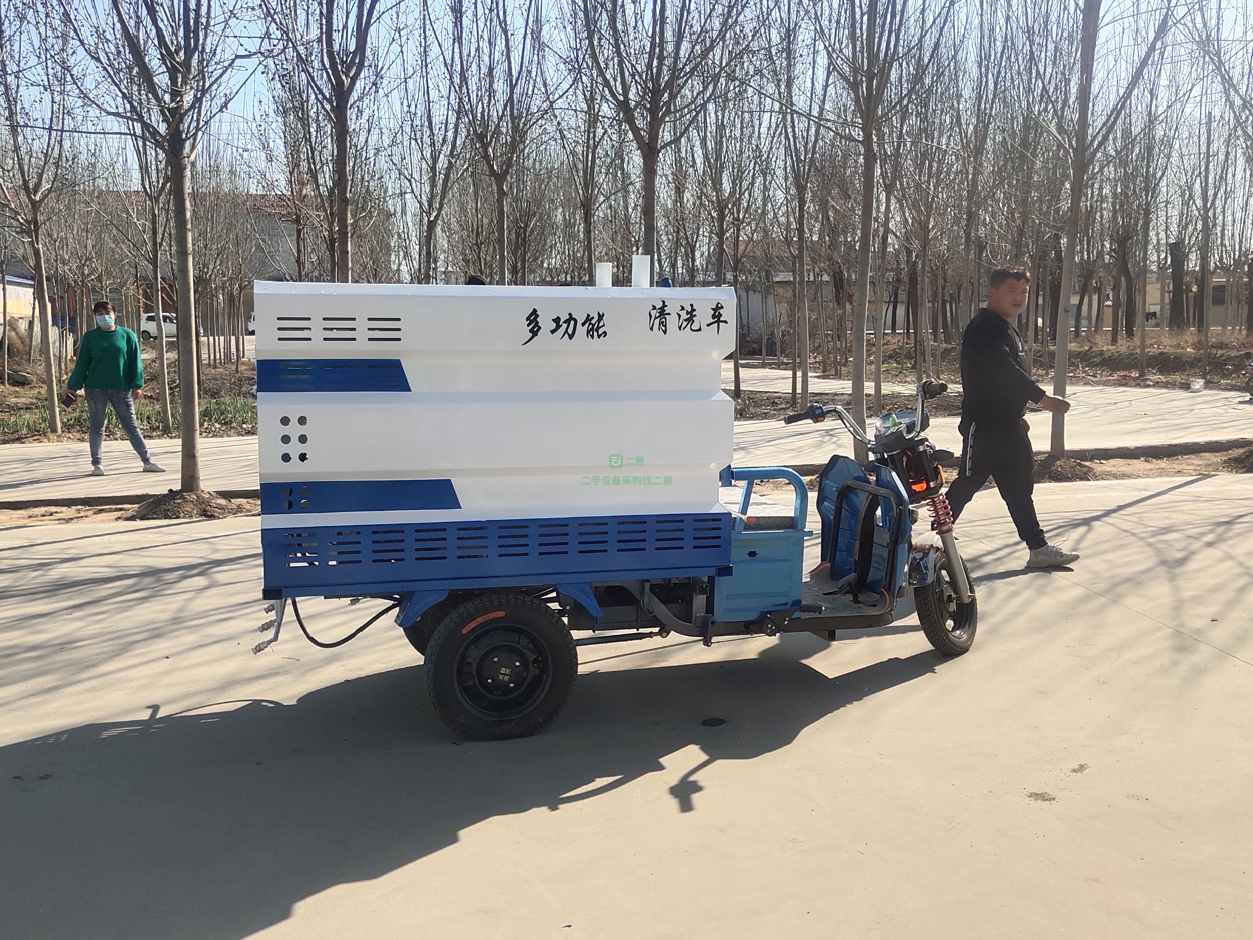 出售一臺電動高壓清洗車路面沖洗道路灑水綠化噴藥