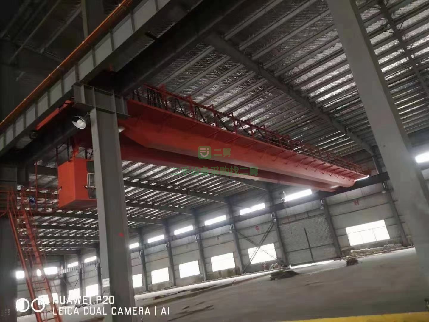 出售一臺32噸雙梁橋式起重機，跨度36米