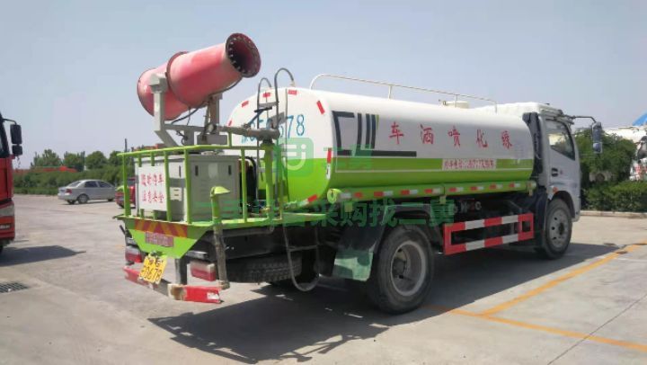 山東出售二手的九成新的東風凱普特10立方霧炮灑水車
