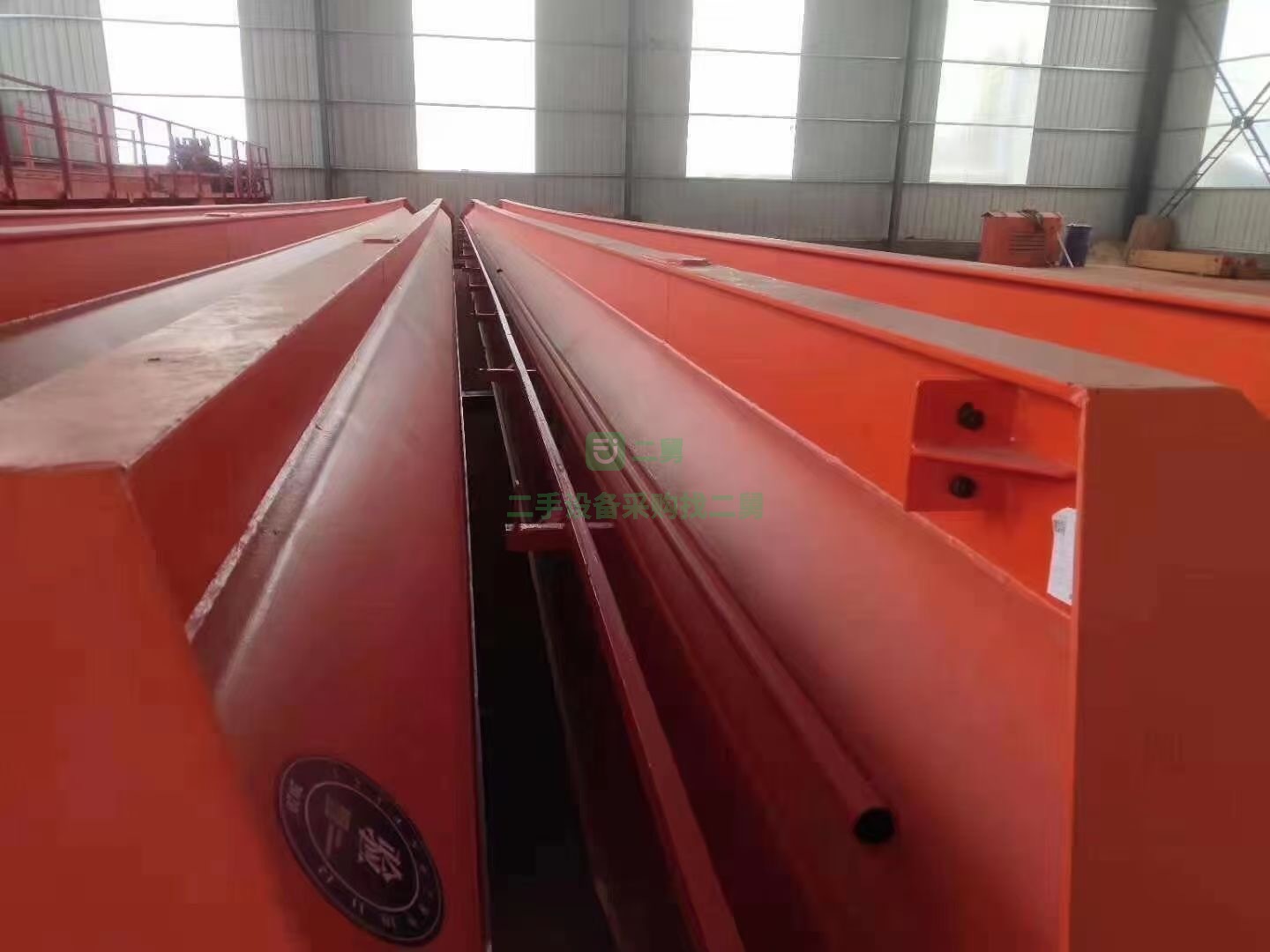 出售一臺10噸二手單梁行車，跨度27.5米
