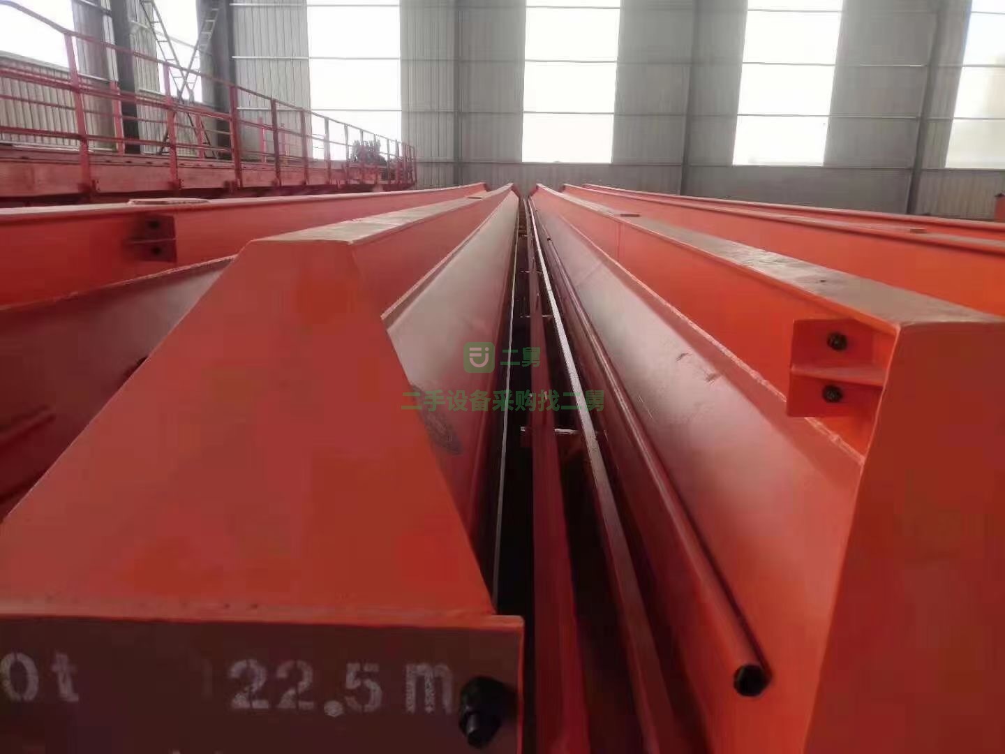 出售一臺10噸二手單梁行車，跨度27.5米