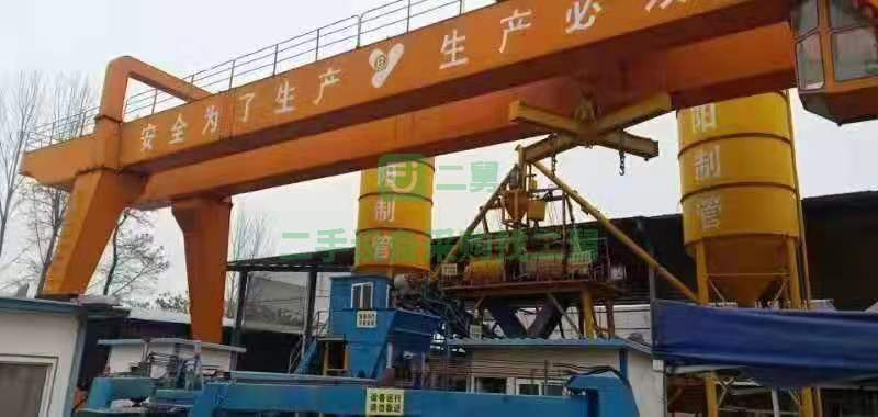 處理一臺二手32噸龍門吊，MG型，32噸全車變頻，跨度26米，各懸8米，
