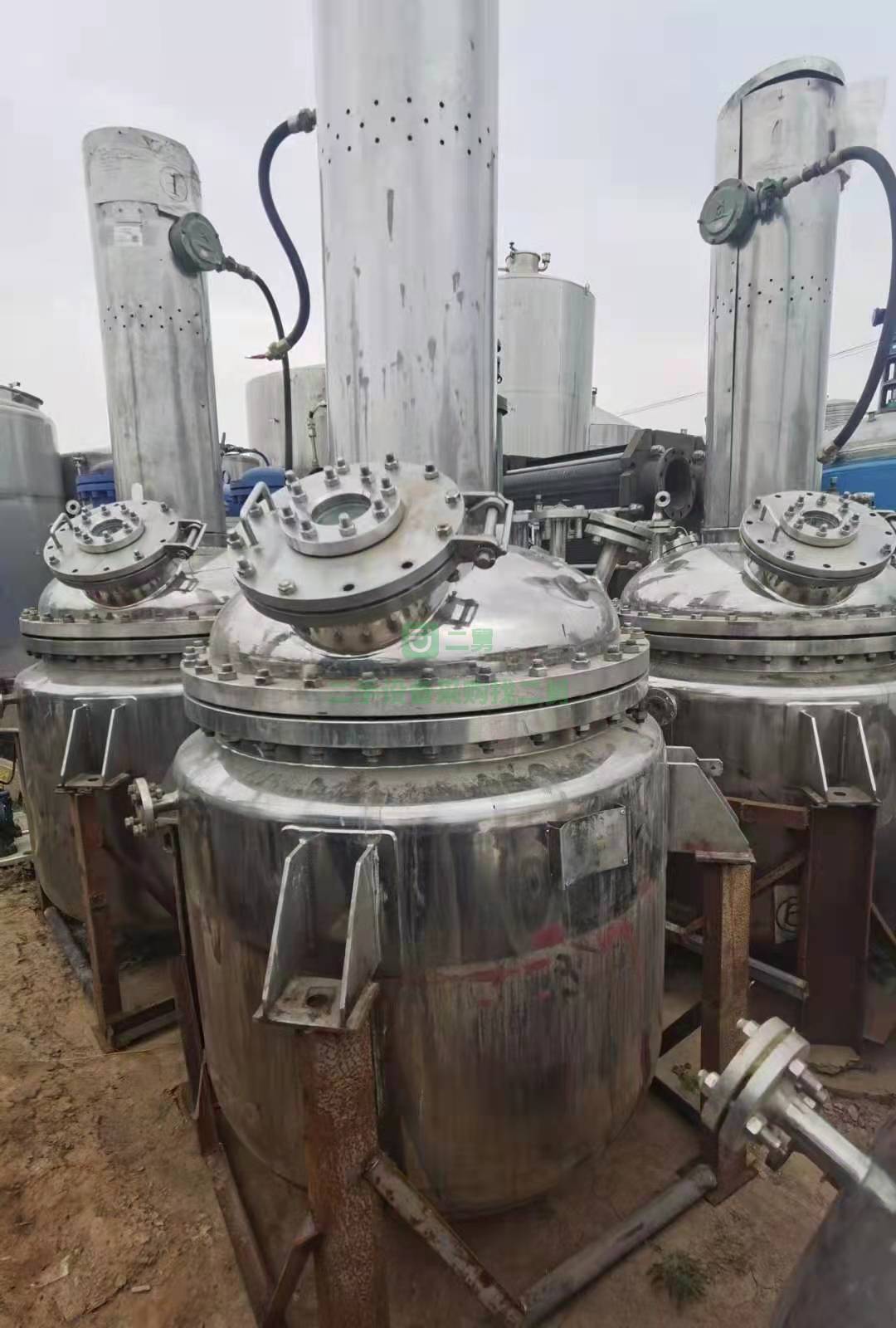 出售全不銹鋼500升反應釜（316不銹鋼）700升全不銹鋼反應釜（304不銹鋼）