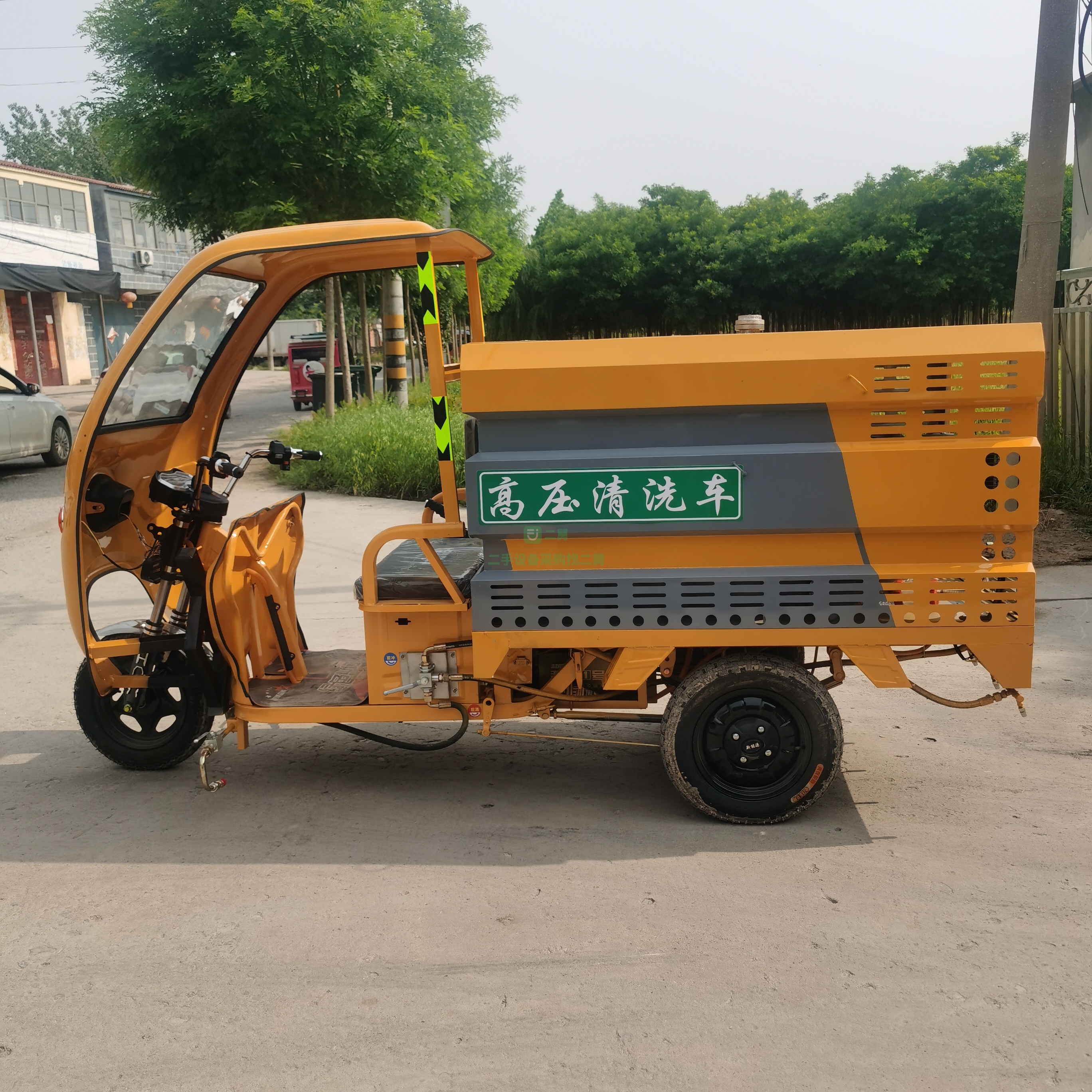 出售一臺(tái)電動(dòng)三輪高壓清洗車  大功率重載電機(jī)
