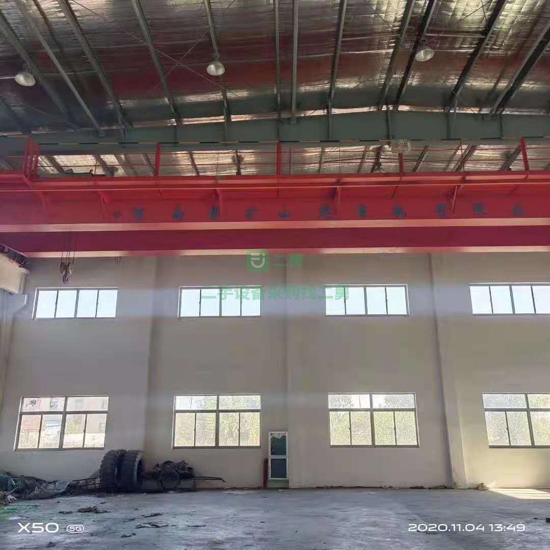 出售二手葫蘆雙梁橋式起重機(jī) 10+10噸，跨度24.9米