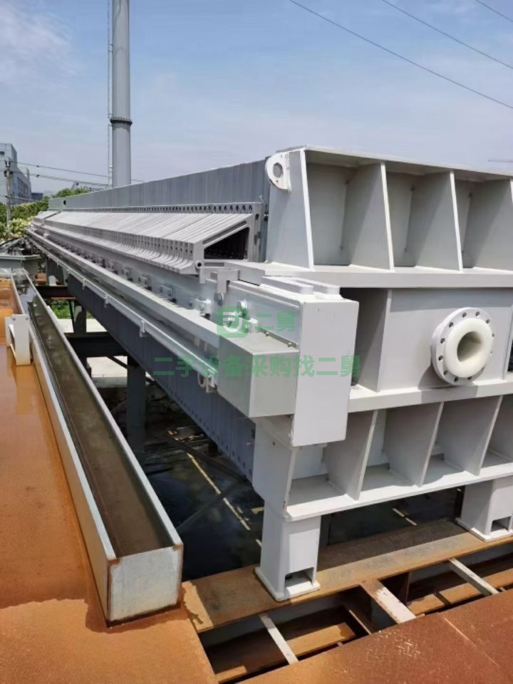 出售二手九成新的500平方景津廂式壓濾機