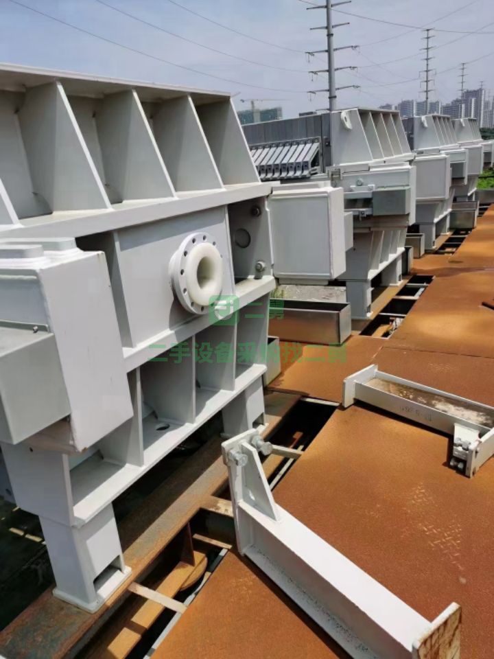出售二手九成新的500平方景津廂式壓濾機