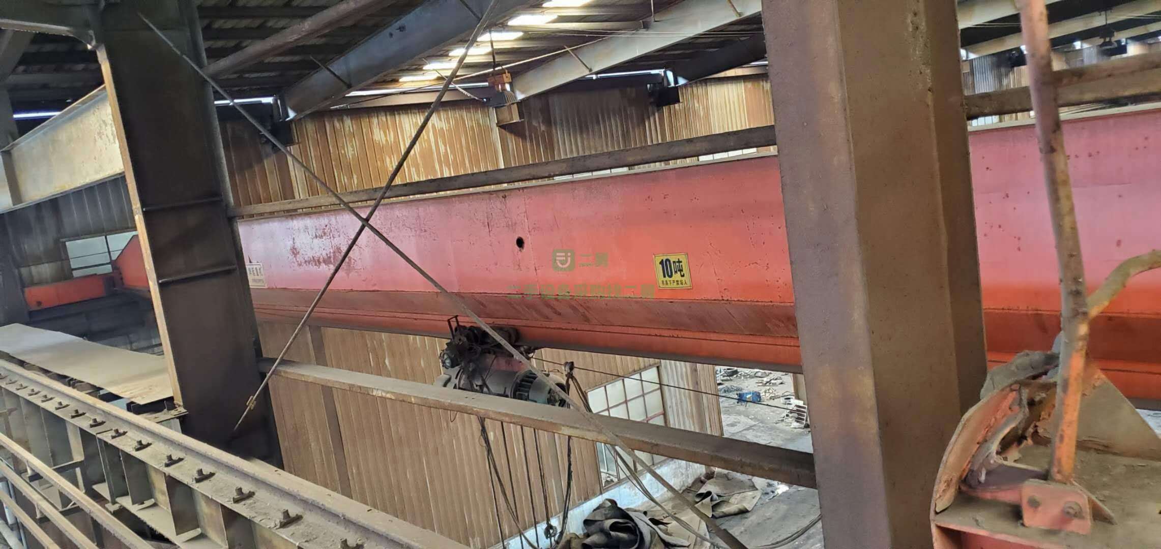 出售二手10噸跨度22.5米的單梁行車