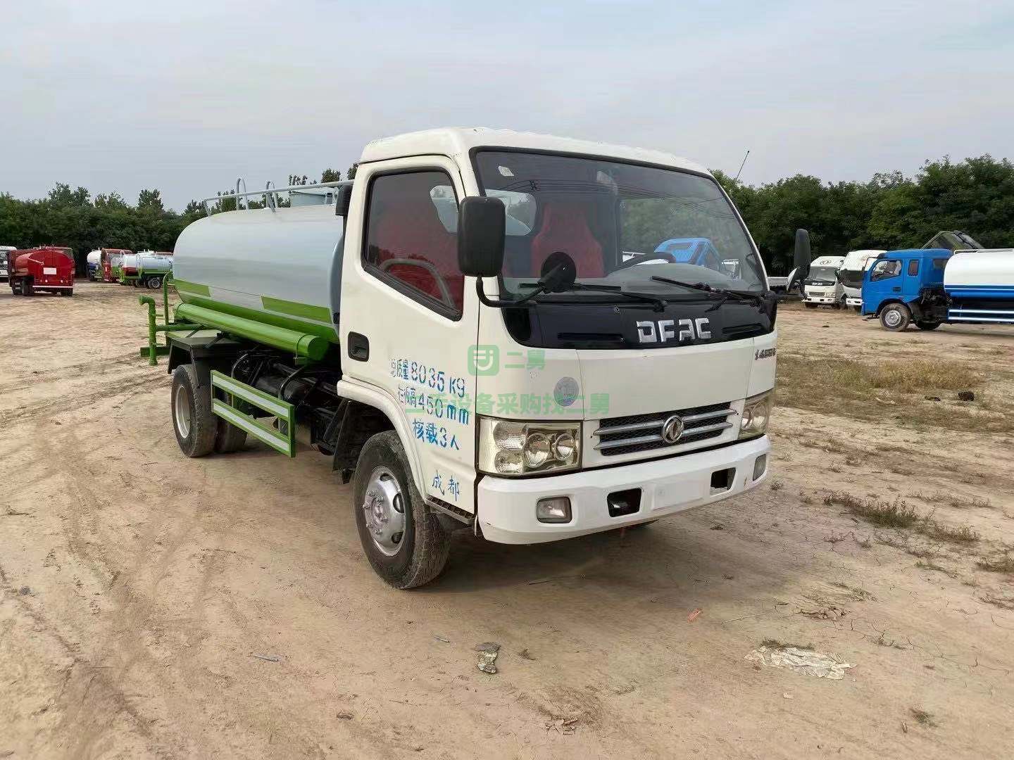 出售東風多利卡5立方二手灑水車無手續