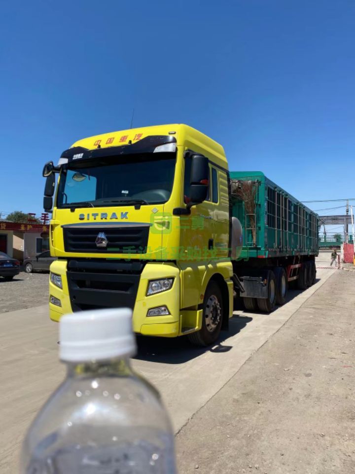 出售牽引車一年全保險國六汕德卡440雙區(qū)汽車帶11米掛車