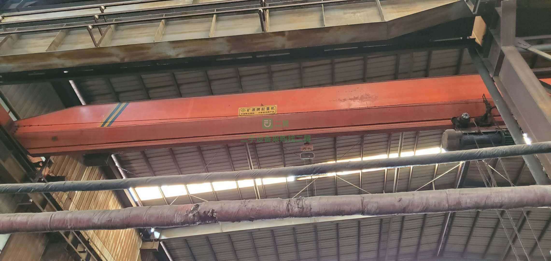 出售一臺二手16噸單梁行車，跨度22.5米