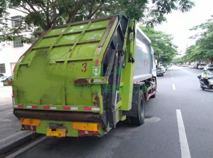 出售二手九成新的東風(fēng)天錦14方壓縮垃圾車