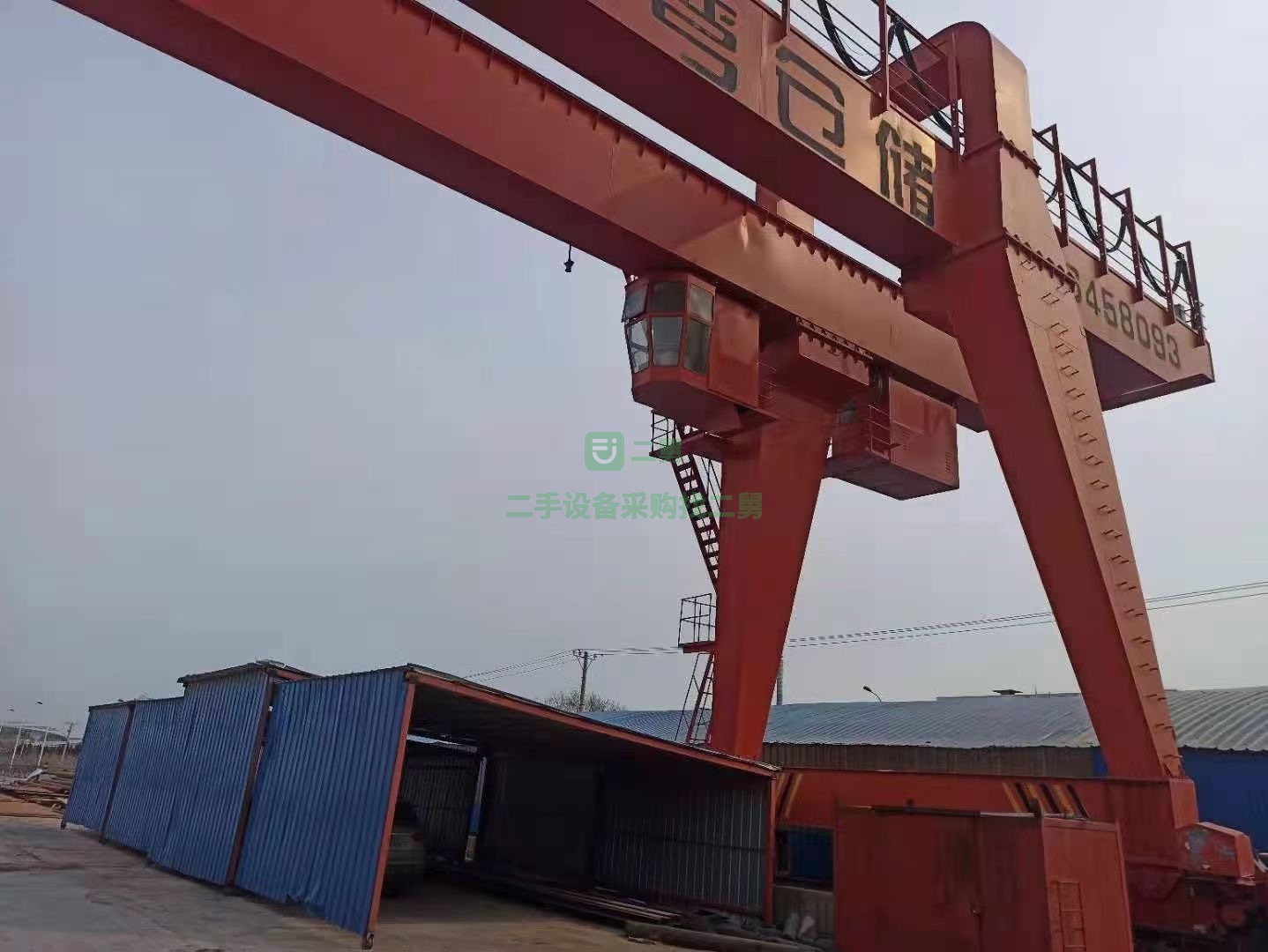 出售一臺二手九成新32噸雙主梁龍門梁，跨度35米