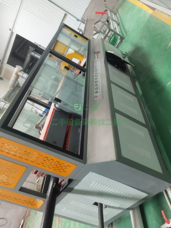 河北出售青島合固65型錐形雙螺桿木塑材料擠出機設備