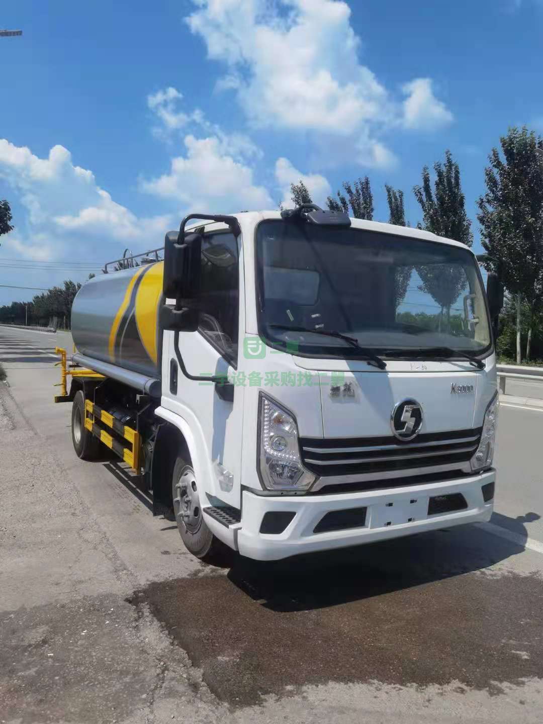出售庫存國五陜汽德龍灑水車15立方