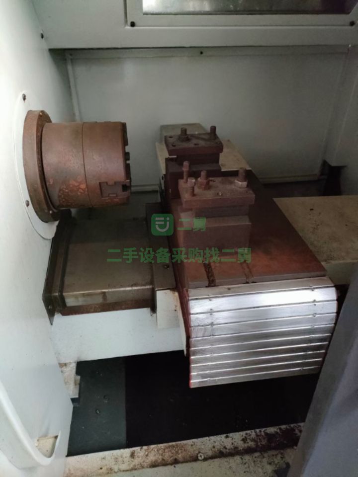 出售二手的06100數(shù)控車床，雙立軌，液壓加緊！