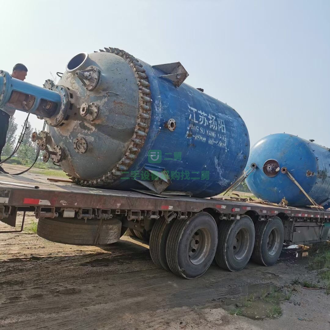 出售二手的10000L揚陽搪瓷反應釜