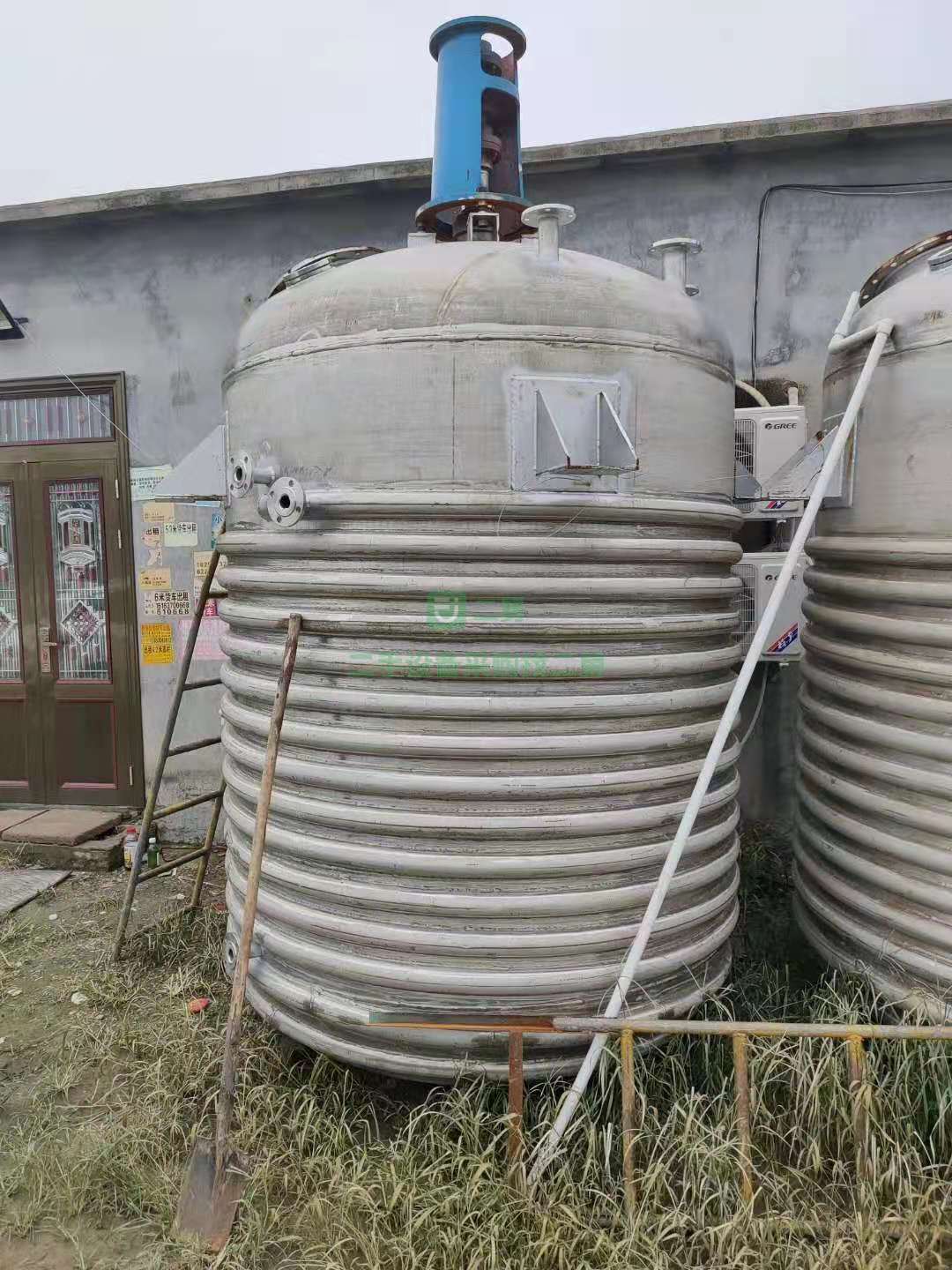 山東出售二手江蘇揚陽3噸不銹鋼反應釜