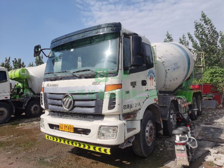 出售二手九成新的歐曼前四后八輕量化攪拌車