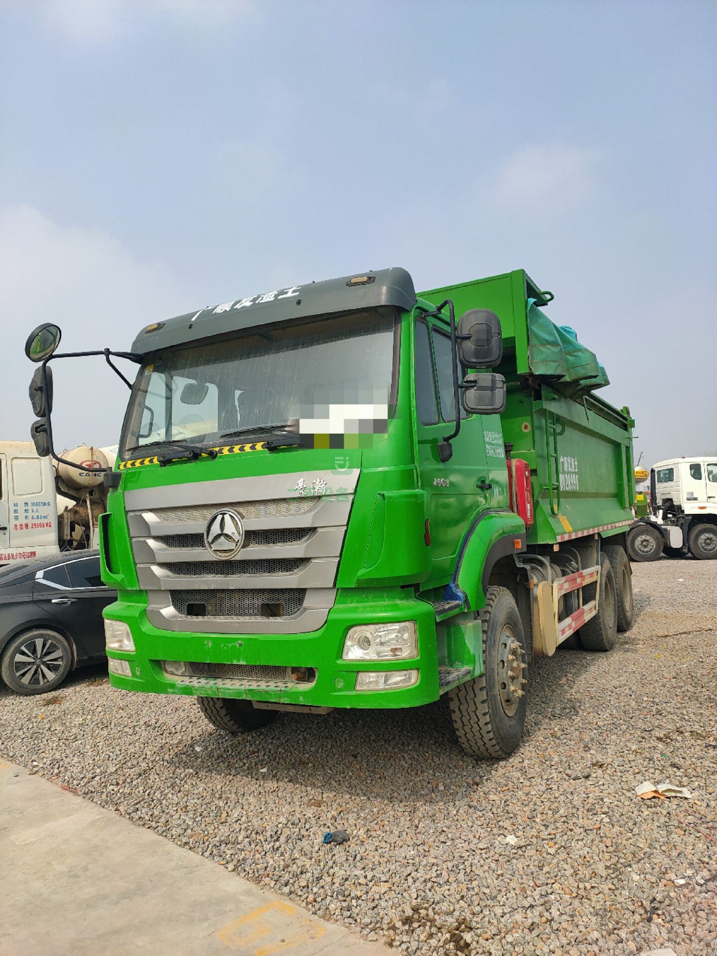 出售二手歐曼后翻自卸車430馬力工程車