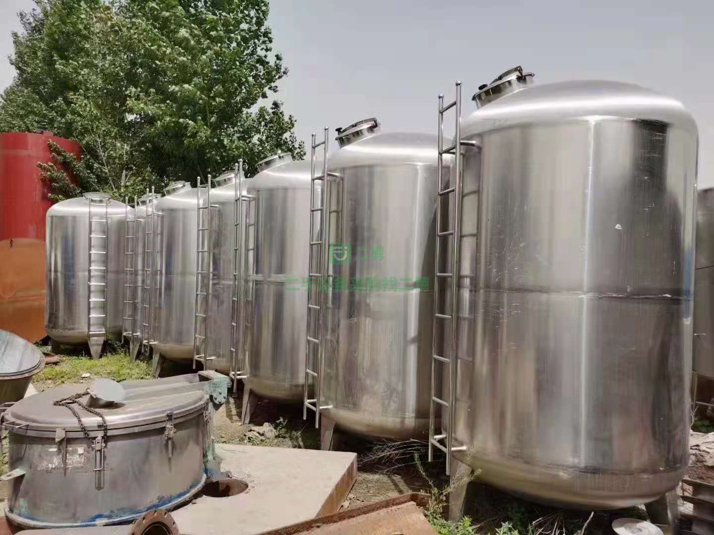 出售二手的100噸順博不銹鋼儲罐