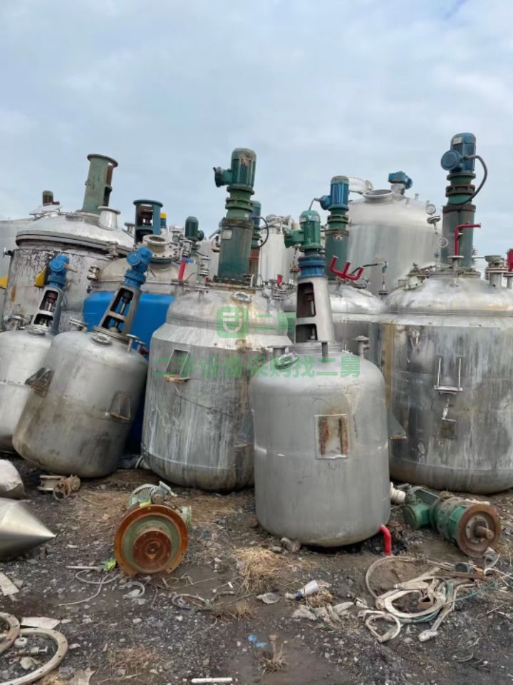 北京出售全不銹鋼外夾套反應釜，電機5.5kw