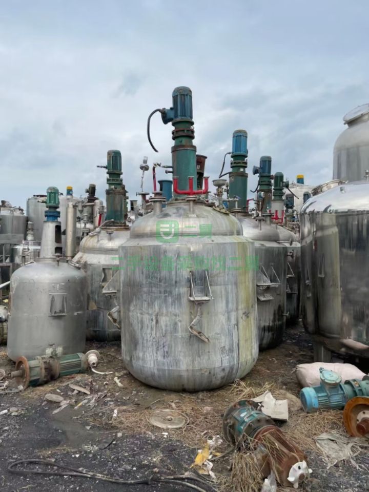 北京出售全不銹鋼外夾套反應釜，電機5.5kw