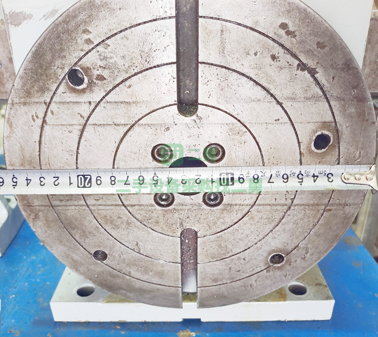 出售二手臺灣潭興MRHC-255V液壓4等分四軸轉臺潭興第四軸分度盤圓盤尾坐整套車床