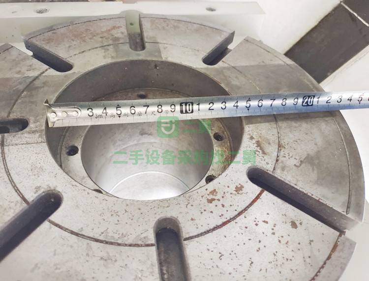 出售二手臺灣旭陽320大孔徑四軸轉臺圓盤尾座旭陽第四軸分度盤