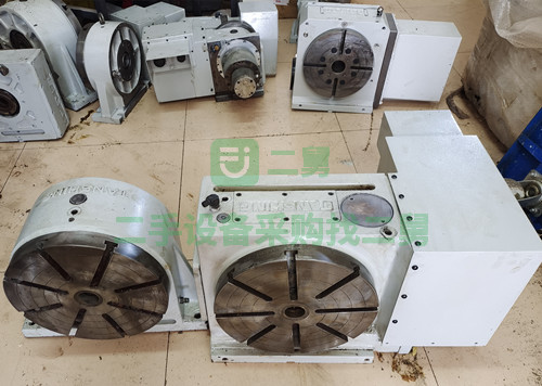 出售二手臺灣潭興320四軸轉臺數控第四軸分度盤潭興四軸