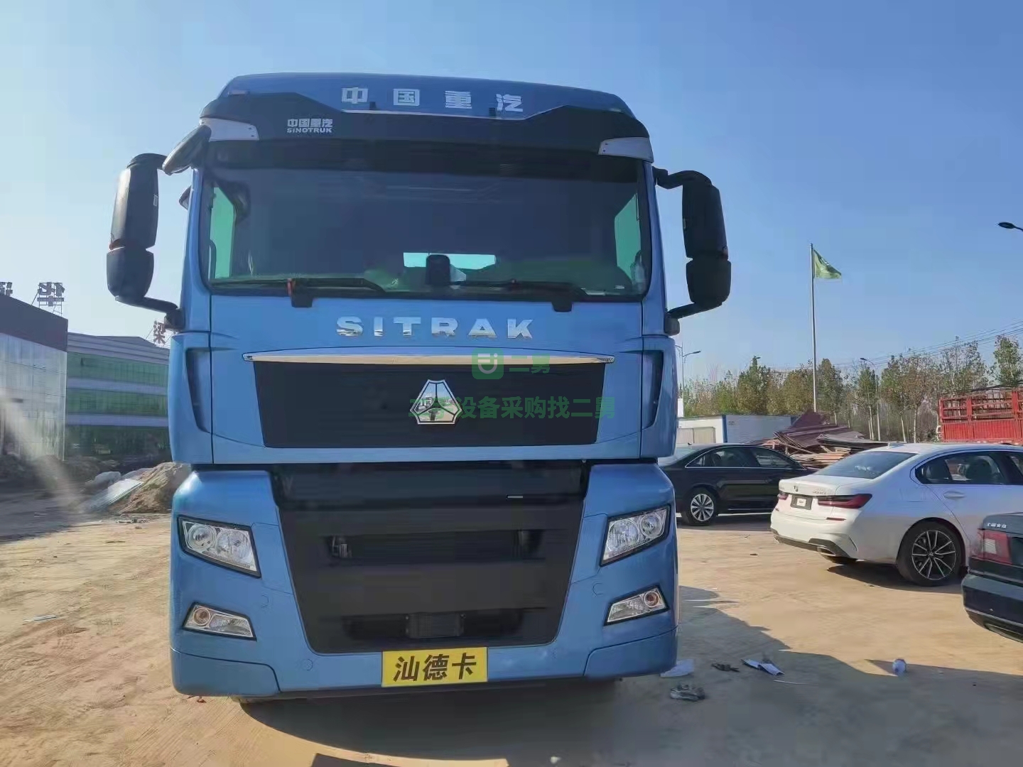 出售一臺汽貿扣押的汕德卡牽引車國五排放480馬力自動擋