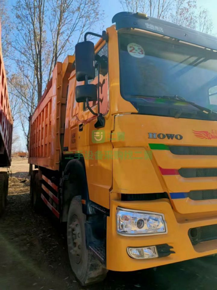 山西18年底黃色豪沃371重汽土方車，原版原漆，輪胎九成新，三大件質保